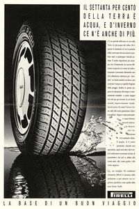 Pubblicità dei pneumatici Pirelli serie Winter