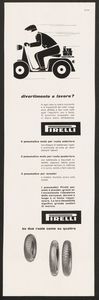 Pubblicit&agrave; dei pneumatici Pirelli per motorscooter