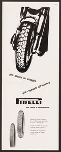 Pubblicità dei pneumatici moto Pirelli