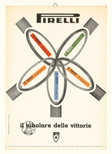 Pubblicit&agrave; dei pneumatici Pirelli per bicicletta
