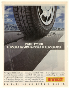 Pubblicità del pneumatico P2000 Pirelli