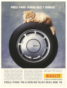 Advertisement for the Pirelli P4000 tyre