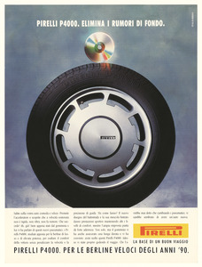 Advertisement for the Pirelli P4000 tyre
