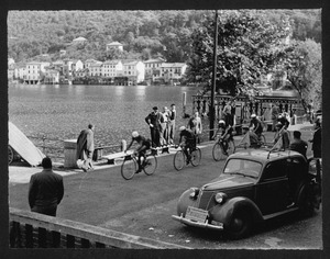 Il passaggio dei corridori sul Lago di Lugano