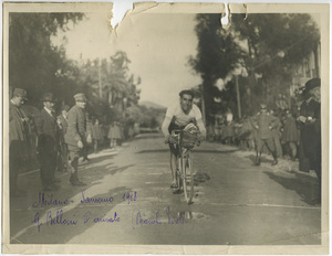 Gaetano Belloni alla Milano-Sanremo del 1918