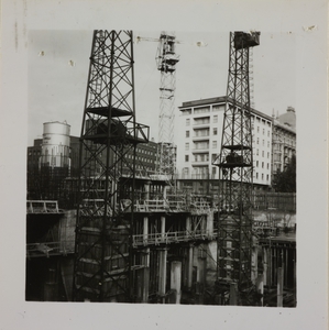 Construction of the Pirelli Centre - 15 November 1956 - photo by Calcagni