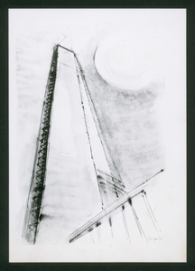 Disegno di Trento Longaretti: veduta del Centro Pirelli