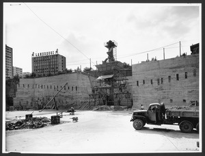 Construction of the Pirelli Centre - June 1956 - photo by Publifoto