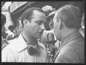 Il corridore Juan Manuel Fangio