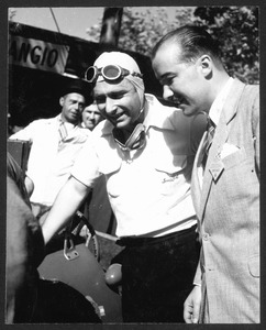 Il corridore Juan Manuel Fangio