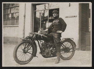 The motorcycle racer Angelo Santantonio