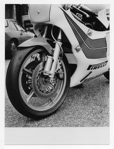 Pneumatico MP7 anteriore montato su Yamaha 500