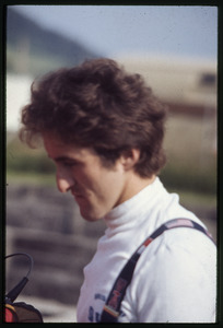 Il pilota Gualtiero Brissoni in Austria nel 1977
