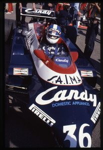 Il pilota Brian Henton su Toleman-Hart n. 35
