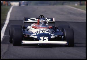 Il pilota Brian Henton su Toleman-Hart n. 35
