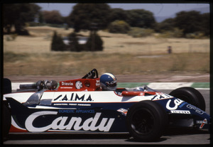 Il pilota Derek Warwick su Toleman-Hart n. 36