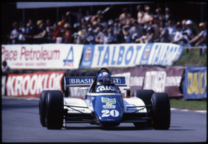 Il pilota Chico Serra su Fittipaldi-Ford Cosworth n. 20 gommata Pirelli