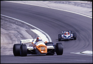 Il pilota Teo Fabi su Toleman-Hart n. 36