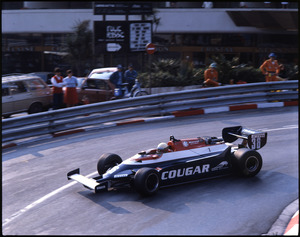 Il pilota Teo Fabi su Toleman-Hart n. 36 gommata Pirelli