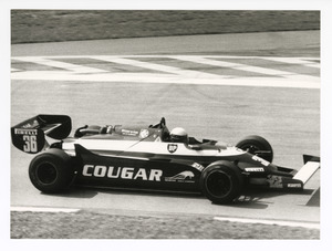 Il pilota Teo Fabi su Toleman-Hart n. 36