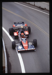 Il pilota Bruno Giacomelli sul Toleman-Hart n. 36