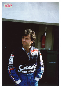 Ritratto del pilora Bruno Giacomelli