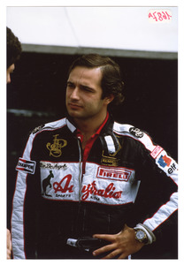 Ritratto del pilota Elio De Angelis
