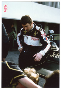 Ritratto del pilota Nigel Mansell