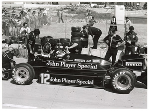 Il pilota Nigel Mansell nel 1983