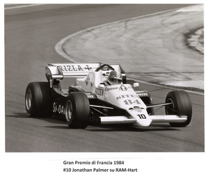Il pilota Jonathan Palmer su RAM-Hart. 10