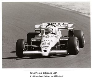 Il pilota Jonathan Palmer su RAM-Hart. 10