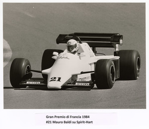 Il pilota Mauro Baldi su Spirit-Hart n. 21