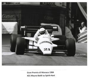 Il pilota Mauro Baldi su Spirit-Hart n. 21