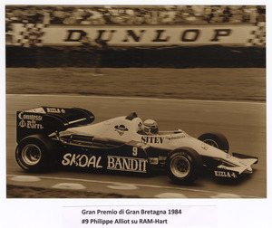 Il pilota Philippe Alliot su RAM-Hart n. 9