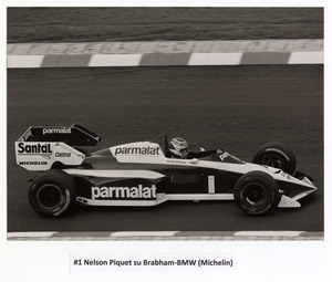 Il pilota Nelson Piquet e la scuderia Brabham nel 1984