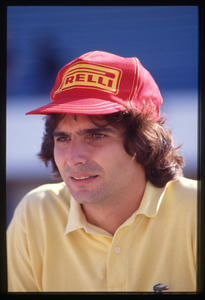 Ritratto di Nelson Piquet nel novembre 1984