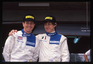 l piloti Brabham-Judd,a sinistra Martin Brundle,a destra stefano Modena