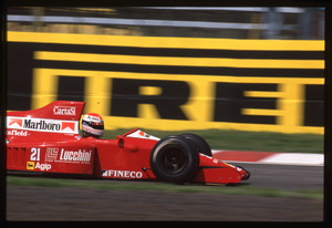 Il pilota Emanuele Pirro(n.21) su Dallara-Ford gommata Pirelli