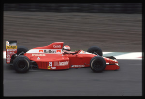 Il pilota Emanuele Pirro(n.21) su Dallara-Ford gommata Pirelli