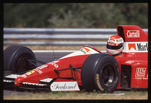 Il pilota Emanuele Pirro (n.21) su Dallara-Ford gommata Pirelli