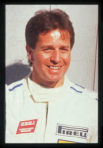 Il pilota Martin Brundle (n.7) della Brabham-Yamaha
