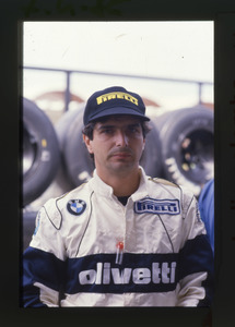 Il pilota Nelson Piquet (n.7) della scuderia Brabham