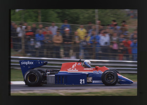 Il pilota Mauro Baldi (n.21) su Spirit-Hart gommata Pirelli