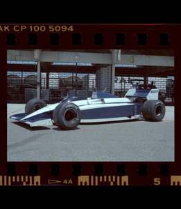 La Brabham/BMW gommata Pirelli fotografata ai box del circuito di Jacarepagu&agrave;l