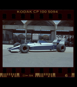 La Brabham/BMW gommata Pirelli fotografata ai box del circuito di Jacarepagu&agrave;