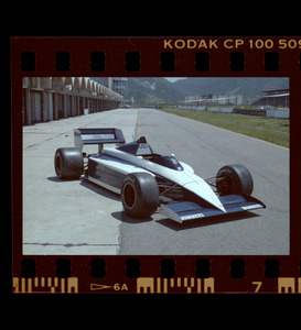 La Brabham/BMW gommata Pirelli fotografata ai box del circuito di Jacarepagu&agrave;