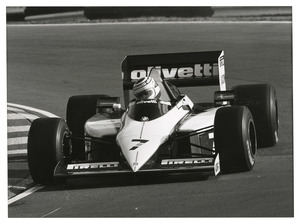 Il team Brabham/BMW durante la stagione 1985/1986