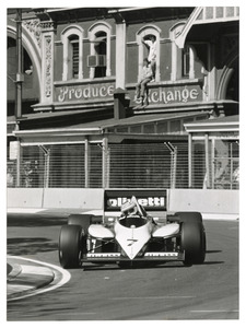 Il team Brabham/BMW al Gran Premio di Australia nel 1985