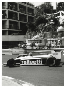 Nelson Piquet sulla Brabham BT 54 numero 7
