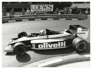 Fran&ccedil;ois Hesnault sulla Brabham BT 54 numero 8